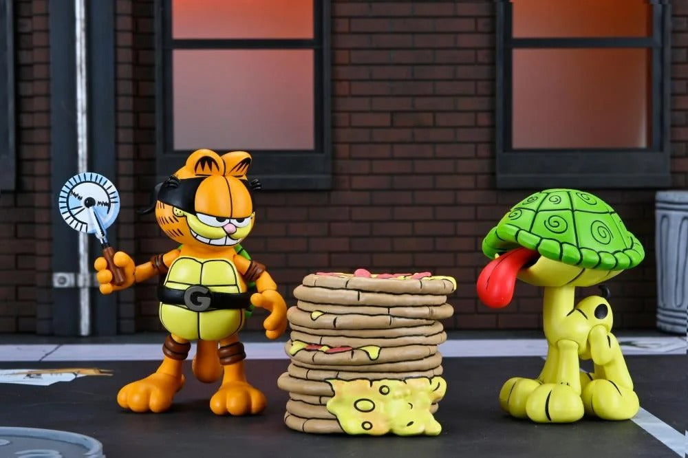 Teenage Mutant Ninja Turtles x Garfield Ultimate Garfello & Odie (Archie Comics) Action Figure Set