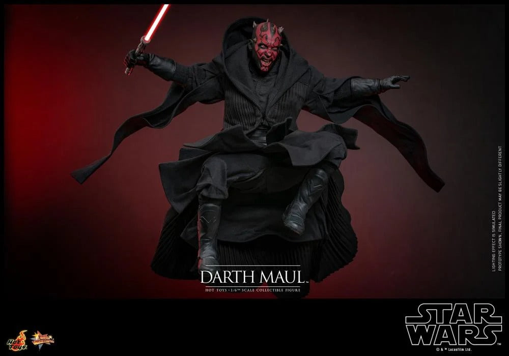 Star Wars: The Phantom Menace - Darth Maul With Sith Speeder 1/6th Scale Collectible Figure Set - MMS749