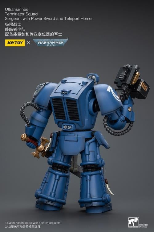 Warhammer 40K - UItramarines - Terminator Squad Sergeant with Power Sword and Teleport Homer