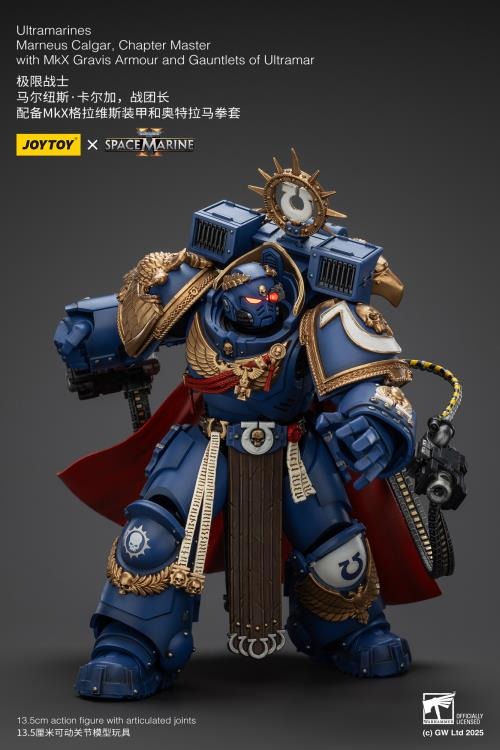 Warhammer 40K - Ultramarines - Space Marine 2 - Marneus Calgar Chapter Master with MKX Gravis Armour and Gauntlets of Ultramar