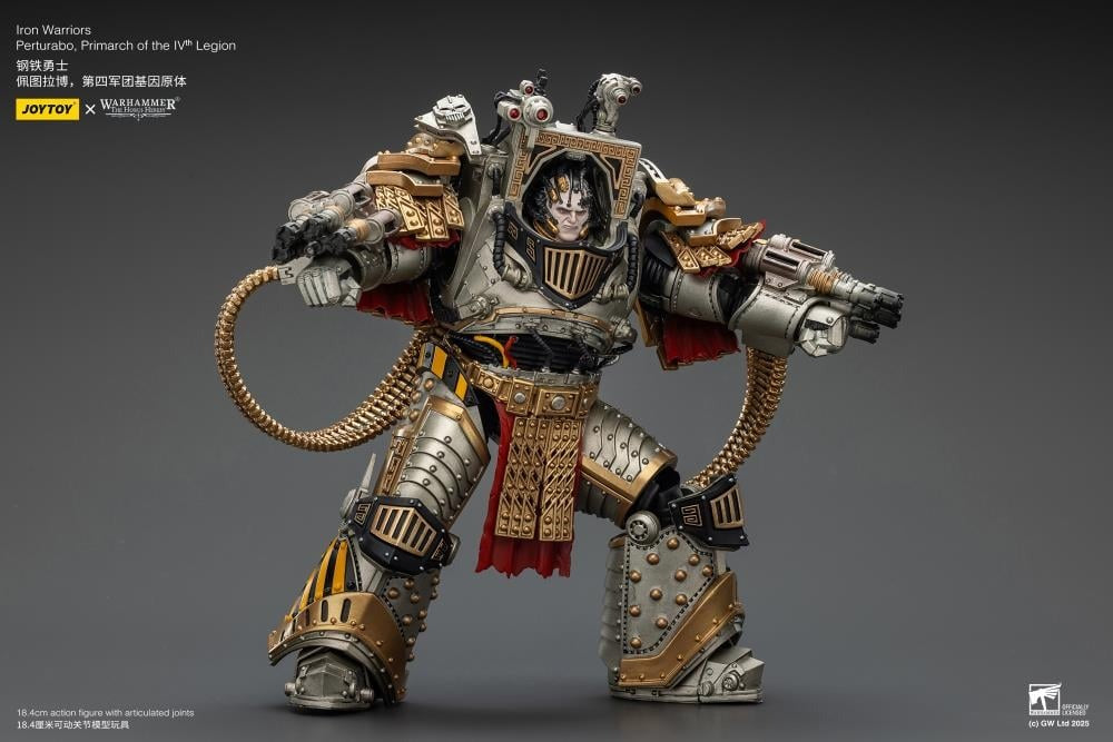 Warhammer 40K - The Horus Heresy - Iron Warriors - Perturabo, Primarch of the IVth Legion 1/18 Scale Action Figure