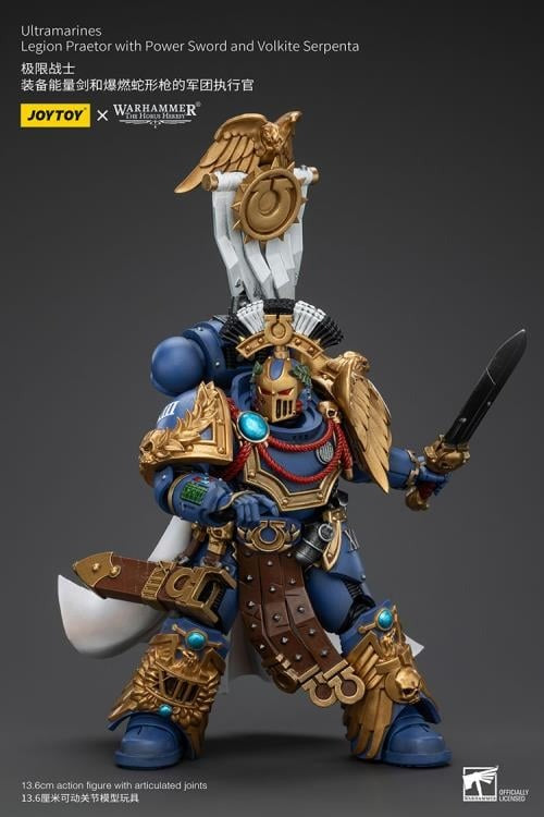 Warhammer: The Horus Heresy - Ultramarines - Legion Praetor with Power Sword and Volkite Serpenta