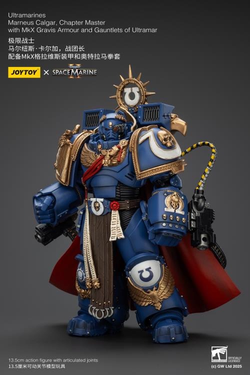Warhammer 40K - Ultramarines - Space Marine 2 - Marneus Calgar Chapter Master with MKX Gravis Armour and Gauntlets of Ultramar