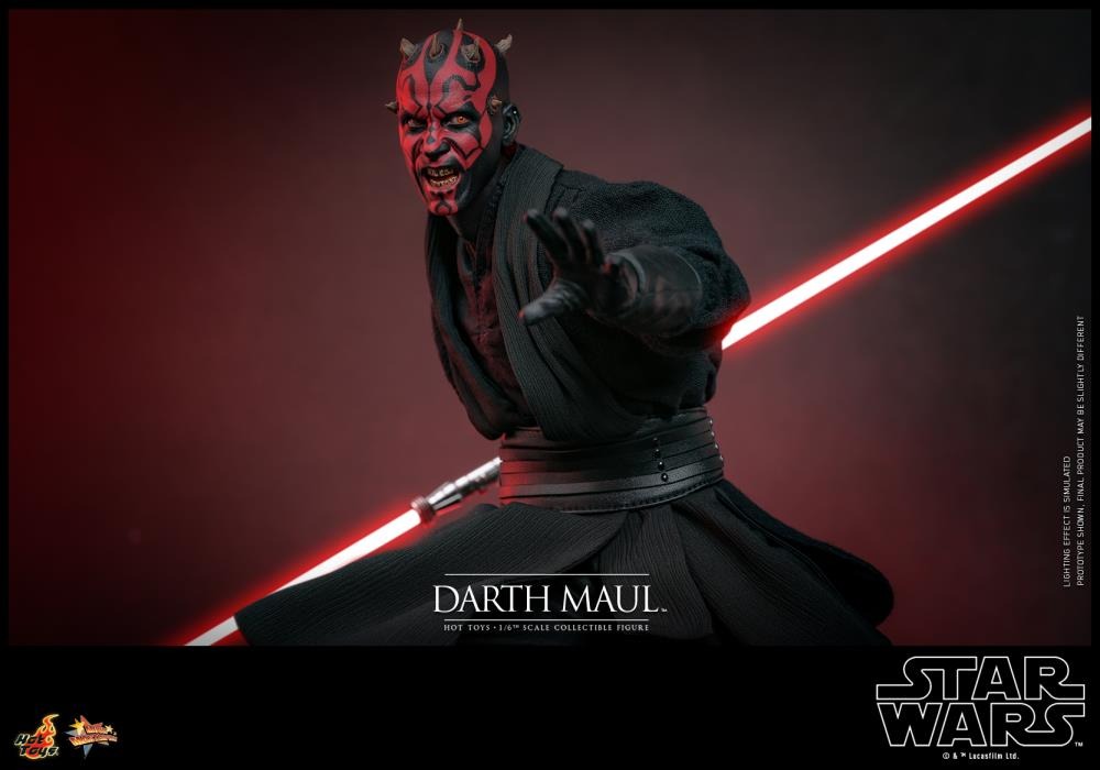Star Wars: The Phantom Menace - Darth Maul With Sith Speeder 1/6th Scale Collectible Figure Set - MMS749