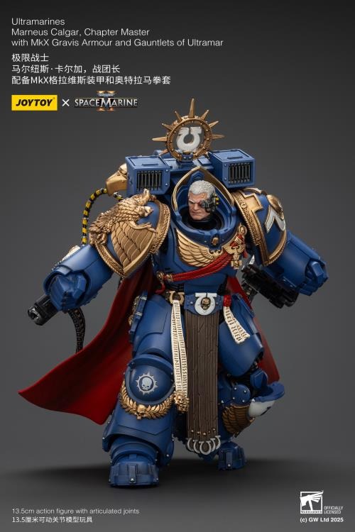 Warhammer 40K - Ultramarines - Space Marine 2 - Marneus Calgar Chapter Master with MKX Gravis Armour and Gauntlets of Ultramar