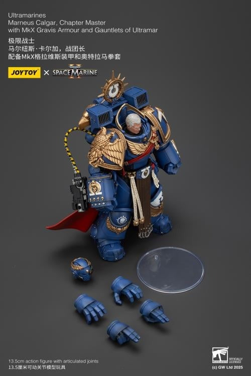 Warhammer 40K - Ultramarines - Space Marine 2 - Marneus Calgar Chapter Master with MKX Gravis Armour and Gauntlets of Ultramar
