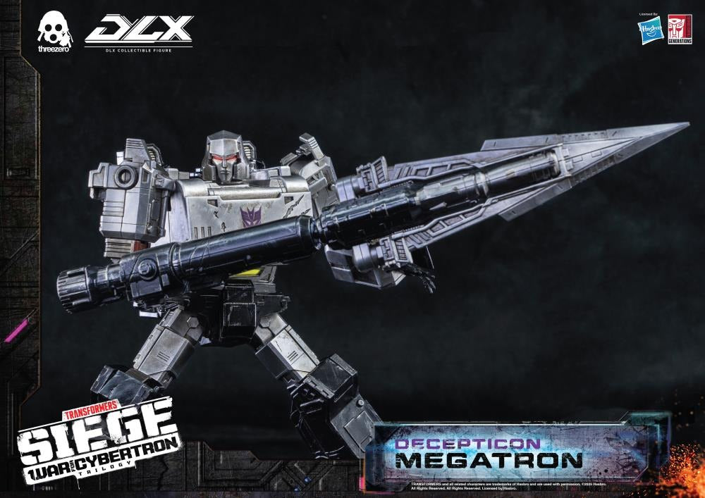 Transformers: War for Cybertron Trilogy DLX Scale Collectible Series Decepticon Megatron Action Figure (Reissue)