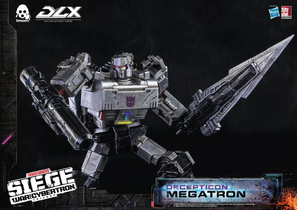 Transformers: War for Cybertron Trilogy DLX Scale Collectible Series Decepticon Megatron Action Figure (Reissue)