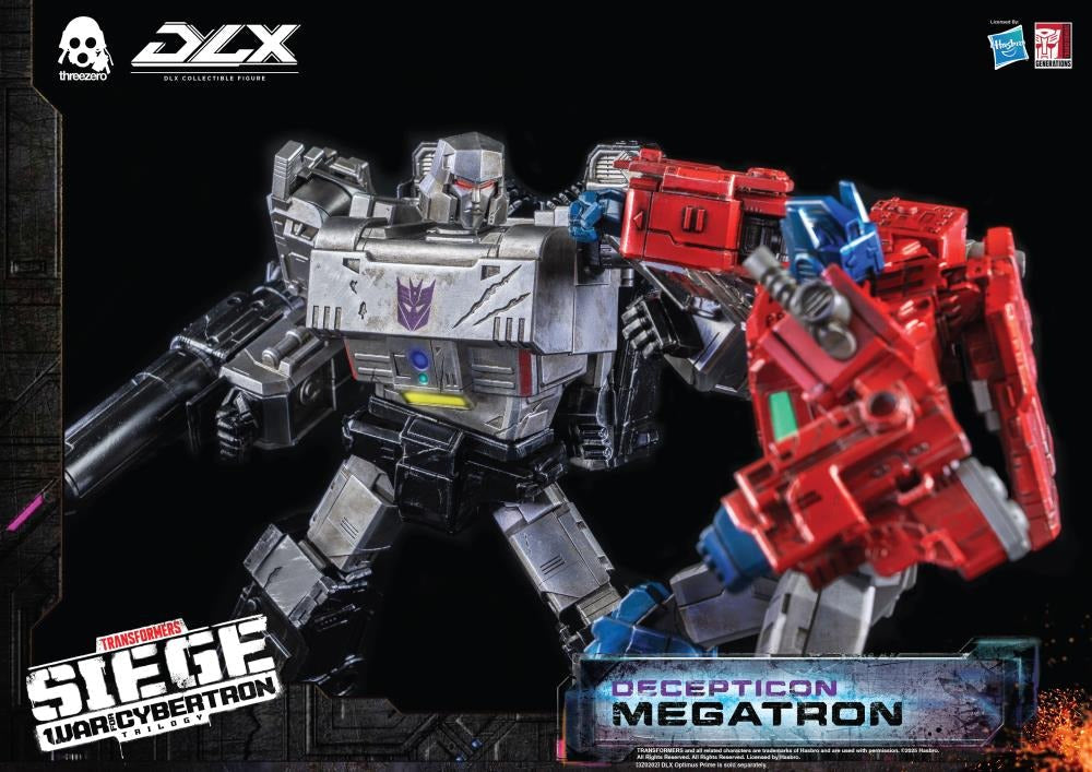 Transformers: War for Cybertron Trilogy DLX Scale Collectible Series Decepticon Megatron Action Figure (Reissue)