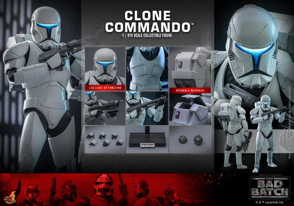 Star Wars: The Bad Batch - Clone Commando 1/6th Scale Collectible Figure - TMS131