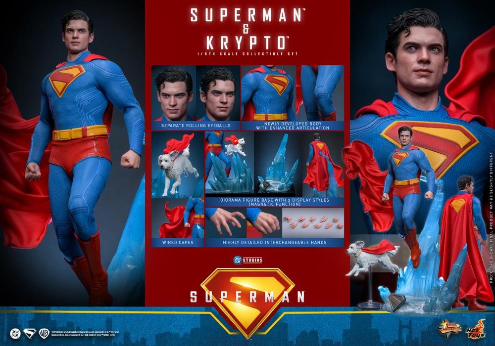 Superman (2025) - Superman & Krypto 1/6th Scale Collectible Figure Set - MMS812