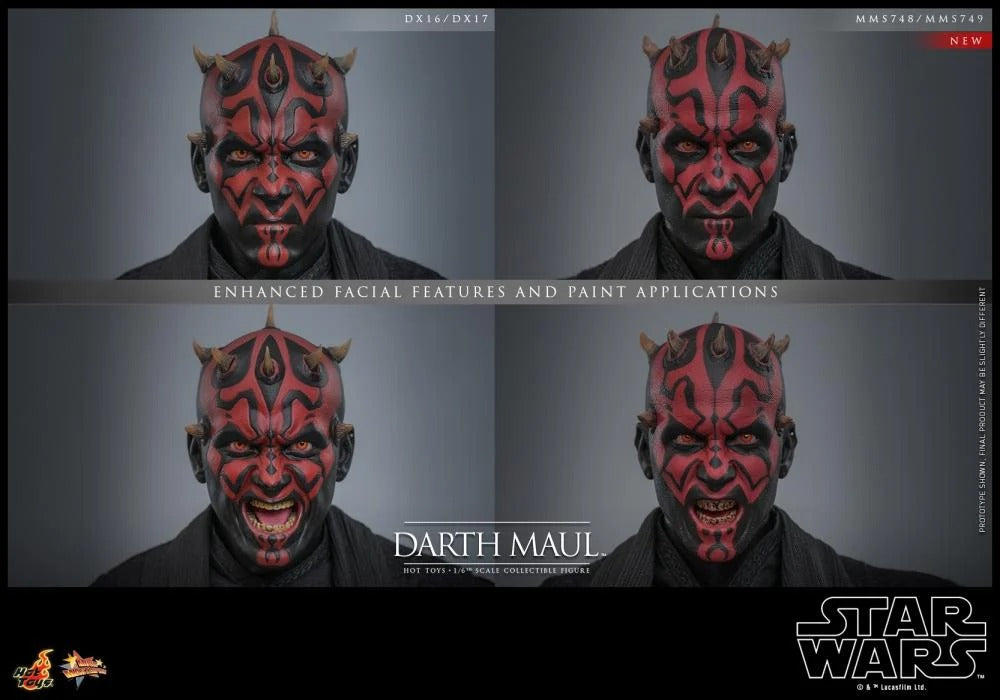 Star Wars: The Phantom Menace - Darth Maul With Sith Speeder 1/6th Scale Collectible Figure Set - MMS749