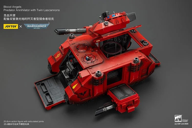 Warhammer 40K Blood Angels Predator Annihilator with Twin Lascannons 1/18 Scale Vehicle