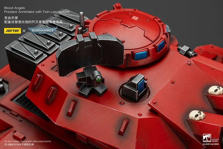 Warhammer 40K Blood Angels Predator Annihilator with Twin Lascannons 1/18 Scale Vehicle