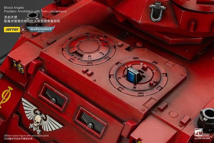 Warhammer 40K Blood Angels Predator Annihilator with Twin Lascannons 1/18 Scale Vehicle