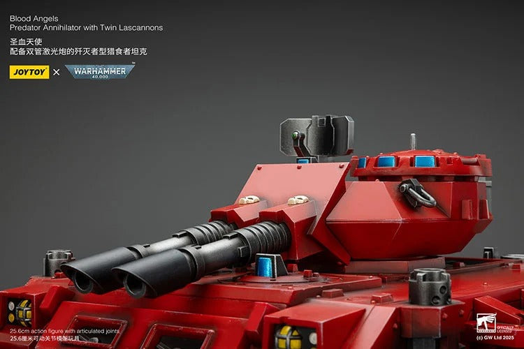 Warhammer 40K Blood Angels Predator Annihilator with Twin Lascannons 1/18 Scale Vehicle