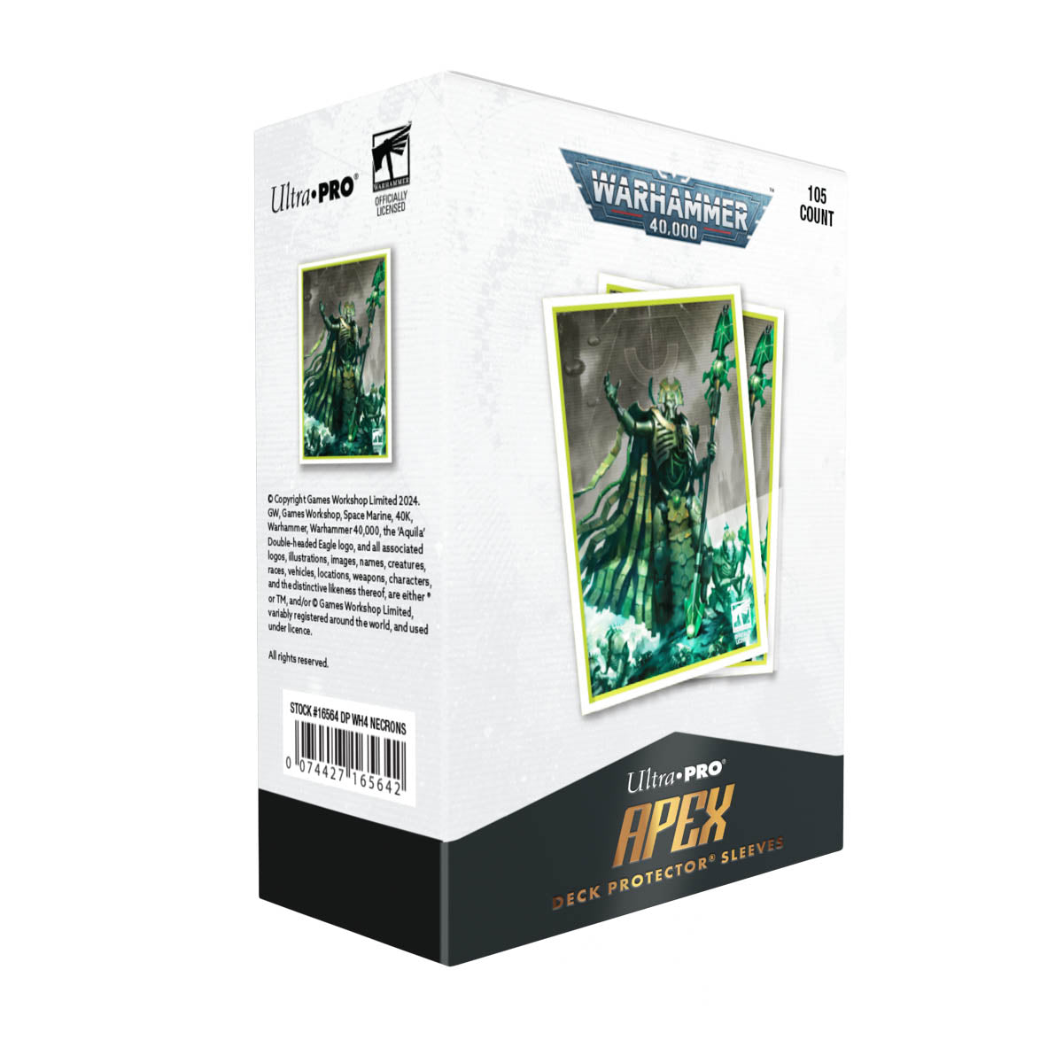 Ultra Pro - Necrons - 105ct Apex Deck Protector Sleeves for Warhammer 40,000