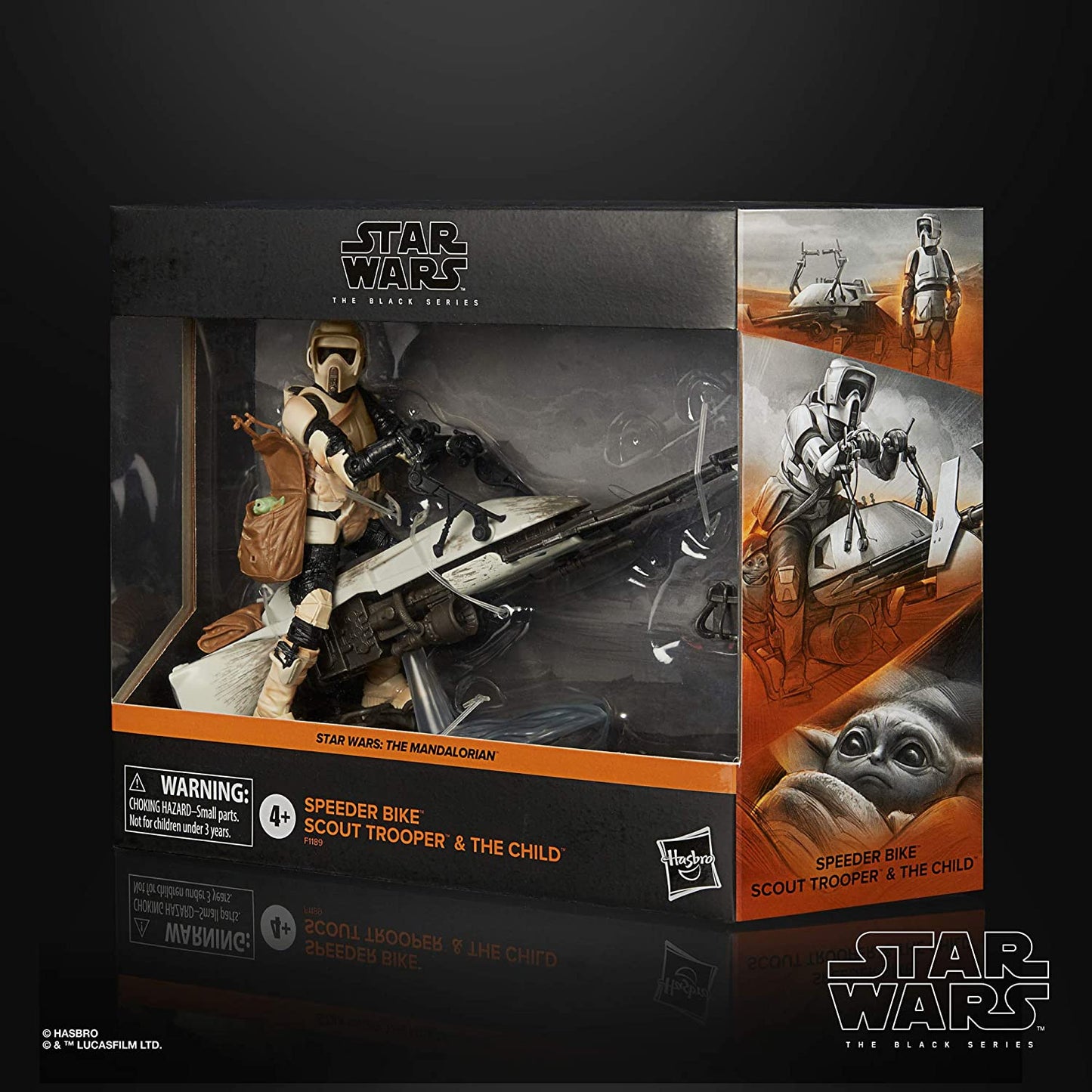 Star Wars The Black Series - The Mandalorian - Speeder Bike Scout Trooper and The Child  (preorder Q4 Pending )