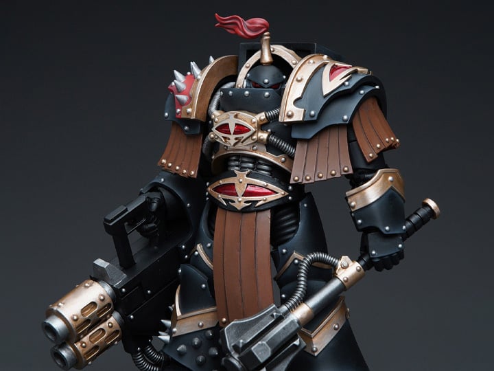 Warhammer 40K - Sons of Horus Justaerin Terminator Squad - with Multi-Melta and Power Maul 1/18 Scale Action Figure