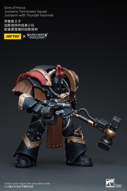 Warhammer 40K - Sons of Horus Justaerin Terminator Squad -with Thunder Hammer 1/18 Scale Action Figure